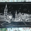 VODANY – akryl na desce, cca 100x50 cm